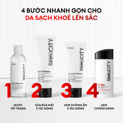 Bộ đôi chăm sóc toàn diện Men Stay Simplicity