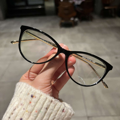 Kính Mắt mèo nhỏ gọng kim loại thời trang Korea