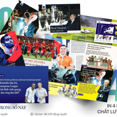 Ấn Phẩm 30 Năm Champion League - THBooks (Tặng kèm sổ tay Cúp C1)