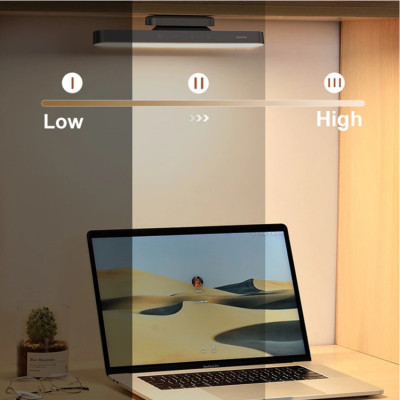 Đèn treo đế hít nam châm Baseus Magnetic Stepless Dimming Charging Desk Lamp Pro (1800mAh, 3000K - 5000K, 24h sử dụng liên tục, chống mỏi mắt)- Hàng chính hãng