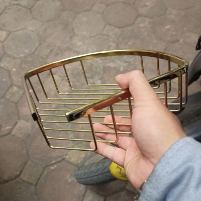 Kệ góc mạ vàng cao cấp phòng tắm, đẹp quý  phái, inox 304 mạ vàng