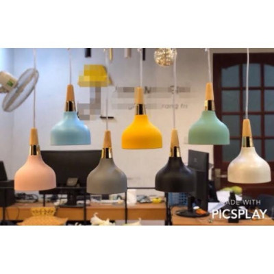Đèn thả bàn ăn đa màu sắc, đèn trang trí