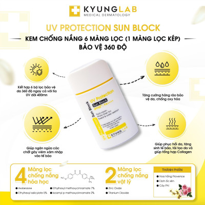 Kem chống nắng 6 màng lọc Kyung Lab UV Protection Sun Block SPF 50+/PA++++ 50ml