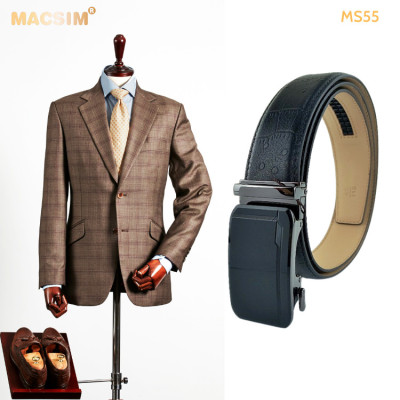 Thắt lưng nam da thật cao cấp nhãn hiệu Macsim MS54