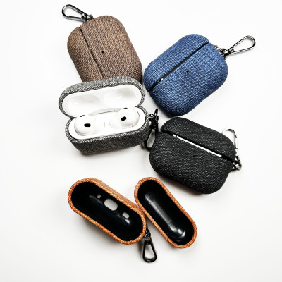 Bao Case Hybrid Vải Folio cho Airpods Pro / Airpods 3 / Airpods Pro 2 / Airpods 4 - Hàng Chính Hãng