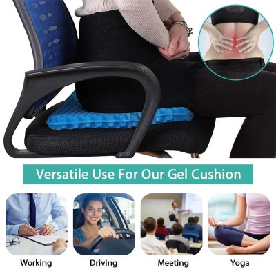 Đệm ngồi Gel 3D tổ ong thoáng khí, Chất liệu Silicon mát lạnh siêu êm - Hàng cao cấp chính hãng miDoctor
