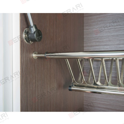 Giá đựng bát 2 tầng bằng inox định dạng chữ V thương hiệu Gerari
