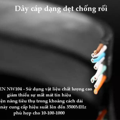 Ugreen UG50176NW102TK 5M màu Đen Cáp mạng LAN CAT6 dây dẹt - HÀNG CHÍNH HÃNG