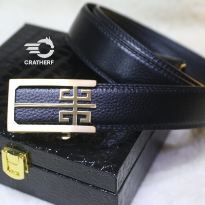 Dây nịt nam - Thắt lưng nam da cao cấp chất liệu da thật khóa tự động MTA004GN - CRATHERF