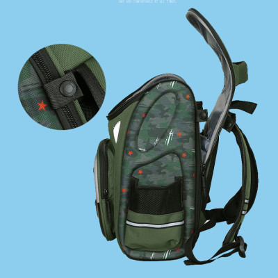 Ba lô học sinh tiểu học, ba lô học sinh vỏ cứng PC phong cách mới  - BEE GEE HS1301