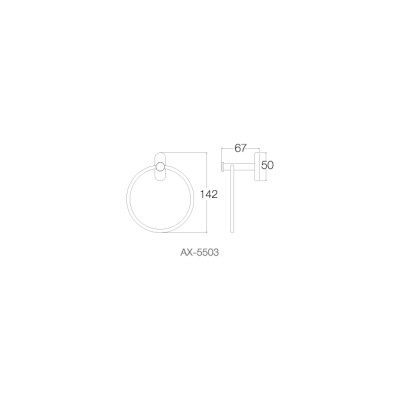 Vòng treo khăn AX-5503 - INOX SUS 304