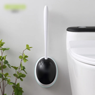 Chổi Cọ Vệ Sinh Kèm Kệ Để Chổi Cọ Rửa Toilet Thông Minh, Chổi Cọ Tolet Gắn Tường Tiện Lợi - Hàng Loại 1 - Chính Hãng MINIIN