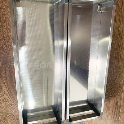 Giá gia vị tủ bếp dưới inox hộp hàng chính hãng Grob sang trọng hiện đại
