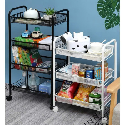 Xe Đẩy Đa Năng 3 Tầng – Kệ Nhà Bếp - Kệ Spa Mặt Lưới Nhập Khẩu Cao Cấp - Hàng Chính Hãng MINIIN