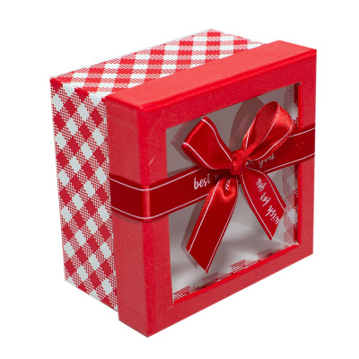 Hộp quà Vuông (Kiếng) Phượng Hoàng V047 - 9 x 9 x 6 cm - Giao nẫu ngẫu nhiên