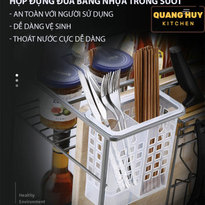 Giá để dao thớt gia vị sơn nano bảo hành han gỉ 10 năm