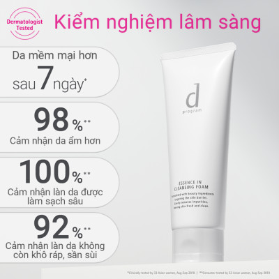 SỮA RỬA MẶT D PROGRAM TẠO BỌT DƯỠNG DA 120G