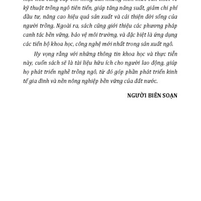 Nông Nghiệp Xanh Và Sạch - Trồng Ngô Sạch Năng Suất Cao