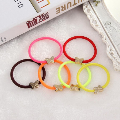 100 dây thun chun buộc tóc hạt kim loại phong cách Hàn Quốc nhiều màu mẫu ngẫu nhiên