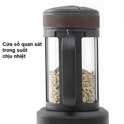 Hàng chính hãng. Máy rang hạt cà phê công nghệ gia nhiệt không khí. Thương hiệu Mỹ Cafemasy cao cấp CCR-1209R2