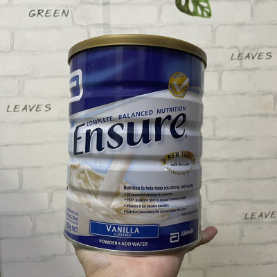 Sữa Ensure cho người già Complete Balanced Nutrition Úc - Cung cấp đầy đủ dinh dưỡng giúp hồi phục sức khỏe cho người gầy, người suy dinh dưỡng, người già, người sau phẫu thuật, người mới ốm dậy - 850g/hộp - QuaTangMe Extaste