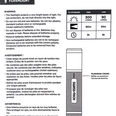 Đèn Pin LED Cao Cấp Nhỏ Gọn SWISS+TECH ST031004 - Hàng chính hãng
