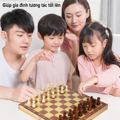 Cờ Vua Gỗ Nam Châm Cỡ Siêu To 39*39*5cm Gỗ Tự Nhiên An Toàn Cao Cấp Chính Hãng
