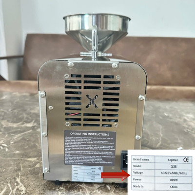 Máy ép dầu ăn thực vật chuyên dụng dùng trong gia đình thương hiệu Septree X3S - Công suất 800W - Hàng nhập khẩu