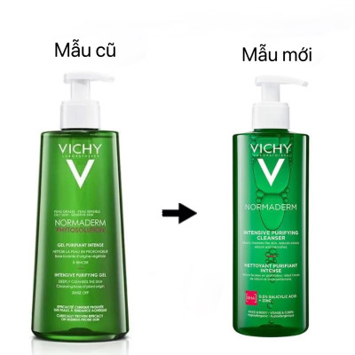 Gel Rửa Mặt Sạch Sâu Giảm Nhờn Vichy Normaderm Phytosolution 400ml