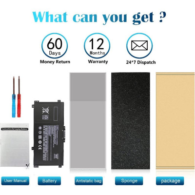 Pin Tương Thích Cho Laptop Hp Envy X360 15-Bp 15M-Bq 15-Cr 17-Ae 17-Ce Lk03Xl 55.8Wh - Hàng Nhập Khẩu New Seal TEEMO PC TEBAT168