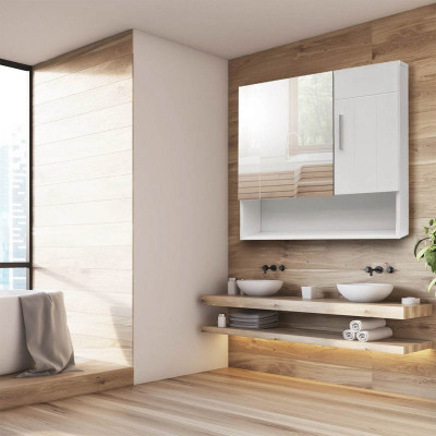 Tủ phòng tắm gỗ hiện đại SMLIFE Saba