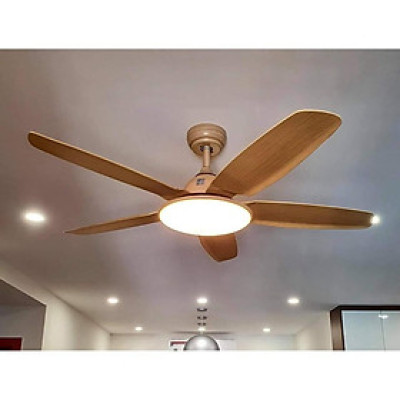 Quạt trần động cơ DC tiết kiệm điện, quạt trần có đèn 3 chế động sáng có điều khiển từ xa