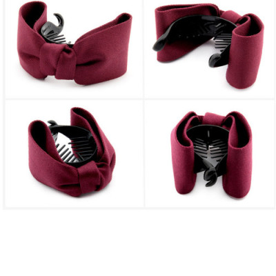 Set 2 kẹp tóc phong cách Hàn Quốc - Kẹp tóc đuôi ngựa - Bộ 2 kẹp tóc nơ xoắn ( giao 2 màu khác nhau) 