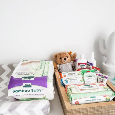 Khăn Giấy Ướt Bamboo Baby Wipes Aleva Naturals- 80 tờ