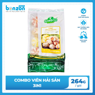 Combo viên hải sản BAMBOO 3in1 (264G) 