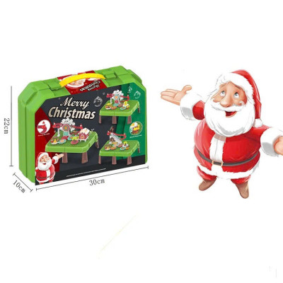Bàn lắp ráp ông già Noel đồ chơi giáng sinh xếp hình đa năng cho bé trai gái từ 2 3 4 5 tuổi, quà giáng sinh cho bé