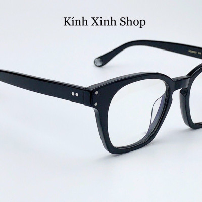 Kính mắt vuông bản nhựa basic tròng chống ánh sáng xanh cao cấp 