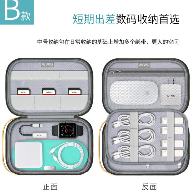  Túi Wiwu Cozy Storage Bag 8.2 inch để phụ kiện có các ngăn để chuột, củ sạc, đồng hồ ..... làm bằng vải chống nước - Hàng chính hãng