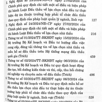 Luật đấu thầu năm 2023 và văn bản hướng dẫn thi hành