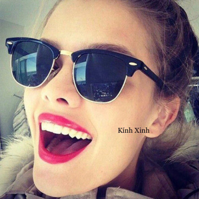 Kính râm Nam Nữ Mắt Vuông Thời Trang Cổ Điển