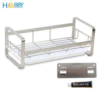 Kệ đựng dụng cụ rửa chén dán tường inox 304 Hobby Home Decor KRC6
