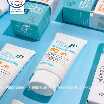 Kem Chống Nắng Cho Da Treatment Cấp Ẩm, Dưỡng Trắng PrettySkin Hydra B5 Exosome Treatment Sun Cream Hàn Quốc 50ml