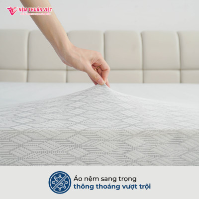Nệ̣m Foam Premium Thuần Việt - Êm Ái, Thoáng Mát Tối Ưu - Bảo Hành 12 Năm