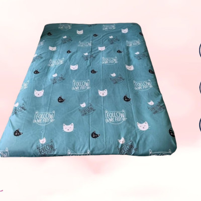 Áo Bảo Vệ Nệm Bông Xuất Nhật Loại 2 Mặt Có Khóa Kéo [Đủ size] - Giao Màu Ngẫu Nhiên