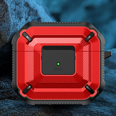 Bao Case Chống Shock Armor cho Airpods Pro / AirPods 3 / Airpods Pro 2 Có Khóa Chống Thất Lạc Rơi Tai Nghe - Hàng Chính Hãng