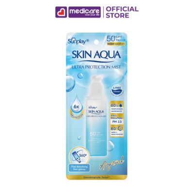 Xịt Chống Nắng SUNPLAY Skin Aqua Ultra Protection Mist Airy Touch SPF50+ PA++++ 60ml