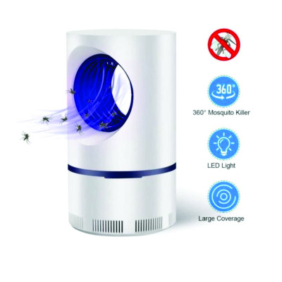Đèn Bắt Muỗi Tia UV Cao Cấp, Máy Bắt Muỗi Diệt Côn Trùng Thông Minh Có Quạt Hút Cổng USB Chính Hãng