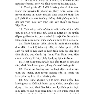 Luật Địa chất và kháng sản năm 2024
