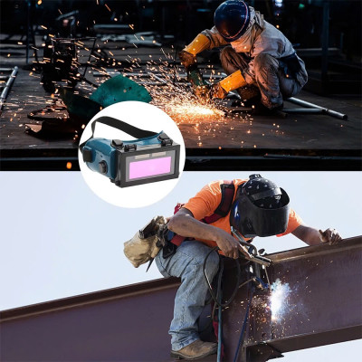Kính Hàn Điện Tử Cao Cấp Tự Động Tối Khi Hàn – Chống Tia UV & Hồng Ngoại đèn led