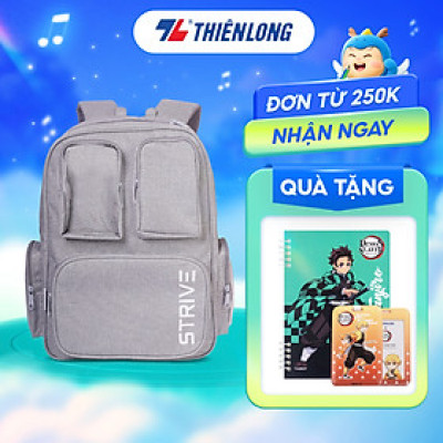 Cặp học sinh Strive Thiên Long - Balo teen thời trang, phù hợp đi học, đi chơi, đệm mút êm